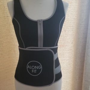 Along fit Sweat sauna vest